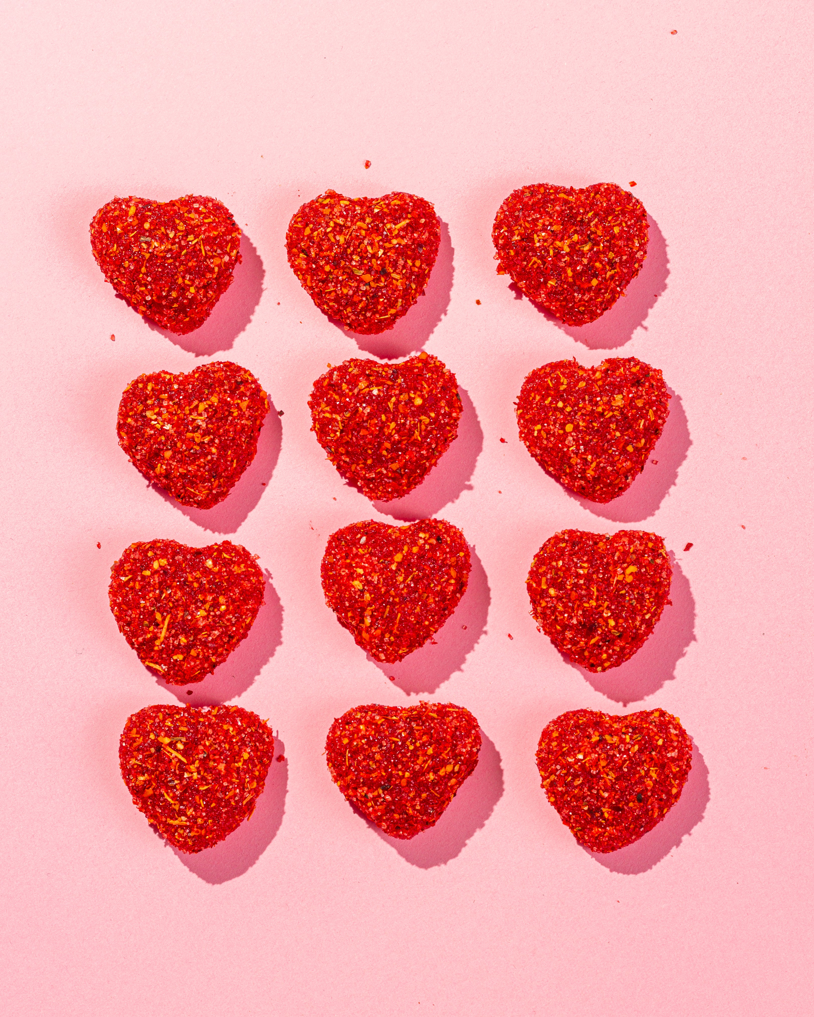 Corazones de fresa