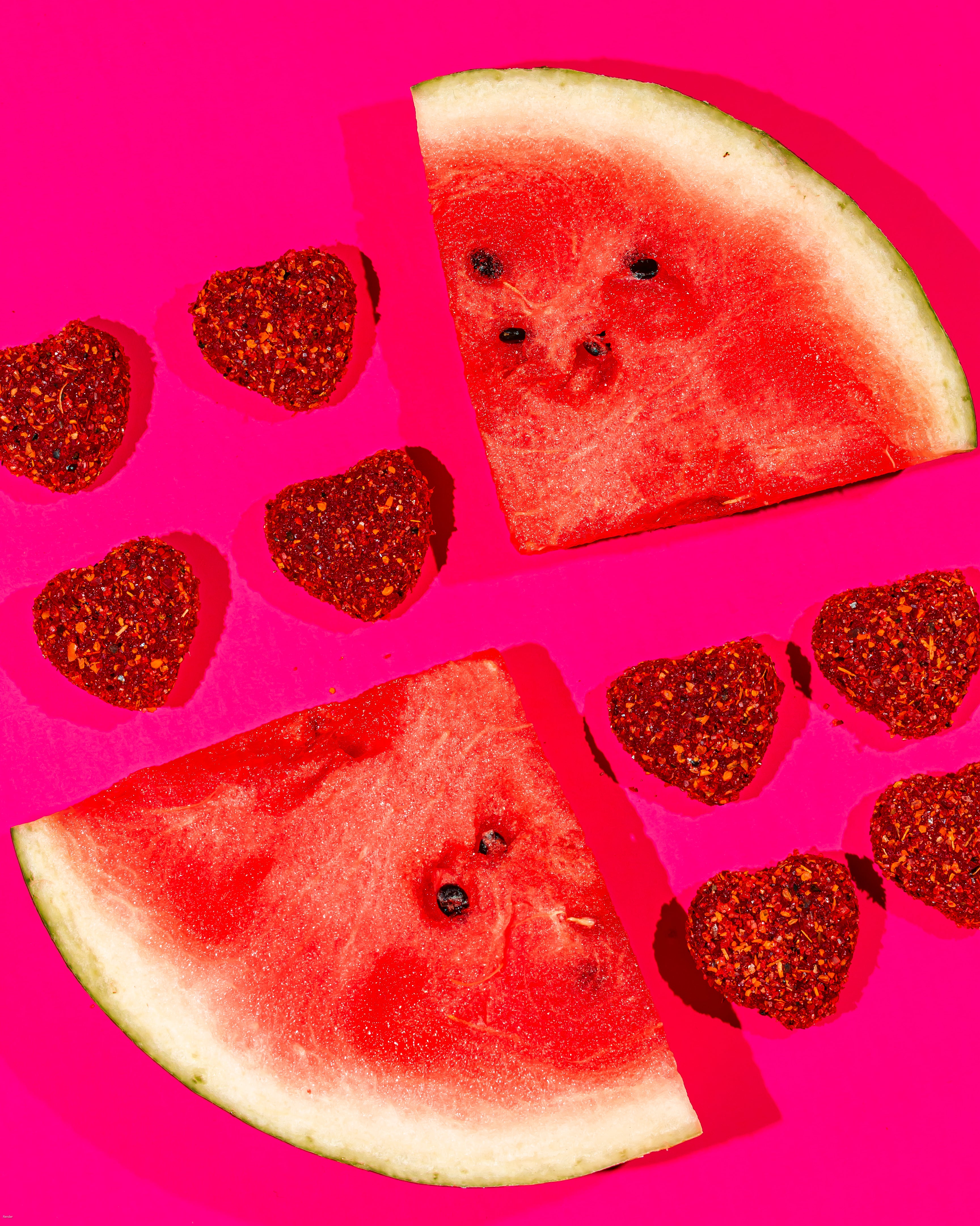Corazones de fresa