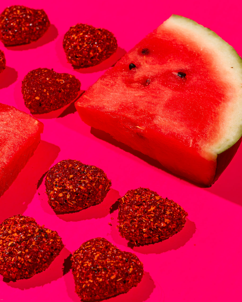 Corazones de fresa